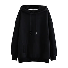 Tangada Women couple sweatshirt fleece 100% cotton amygreen oversized hood hoodies sweatshirts plus size SD60