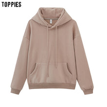 toppies Womens Tracksuits Hooded Sweatshirts 2020 Autumn Winter Fleece Oversize Hoodies Solid Pullovers Jackets Unisex Couple